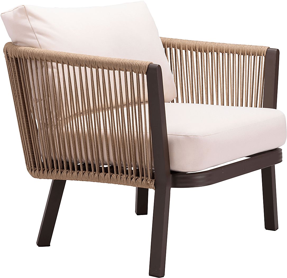 Outdoor Jetero Brown Accent Chair
