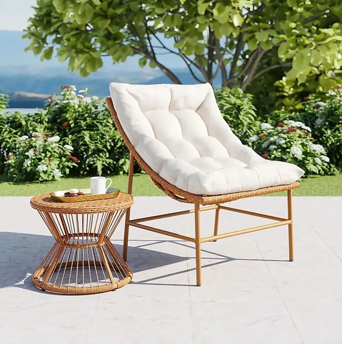 Outdoor Kirkglade Brown Accent Chair