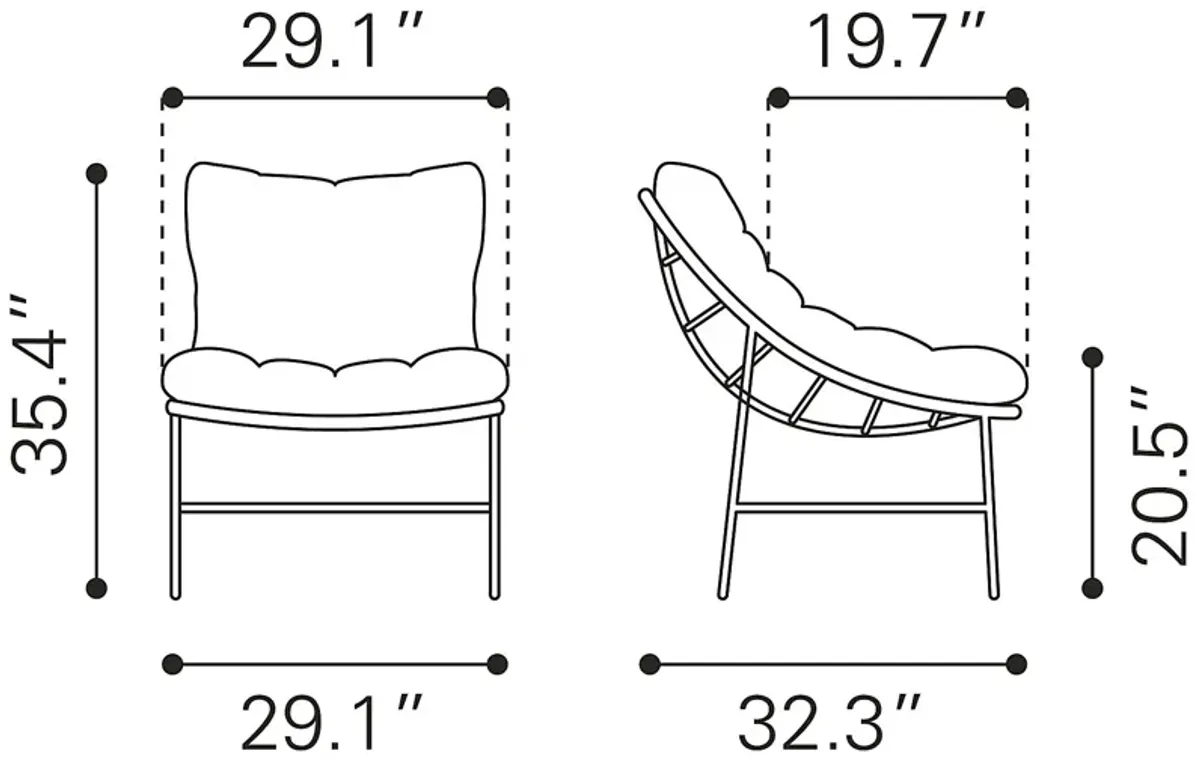 Outdoor Kirkglade Brown Accent Chair