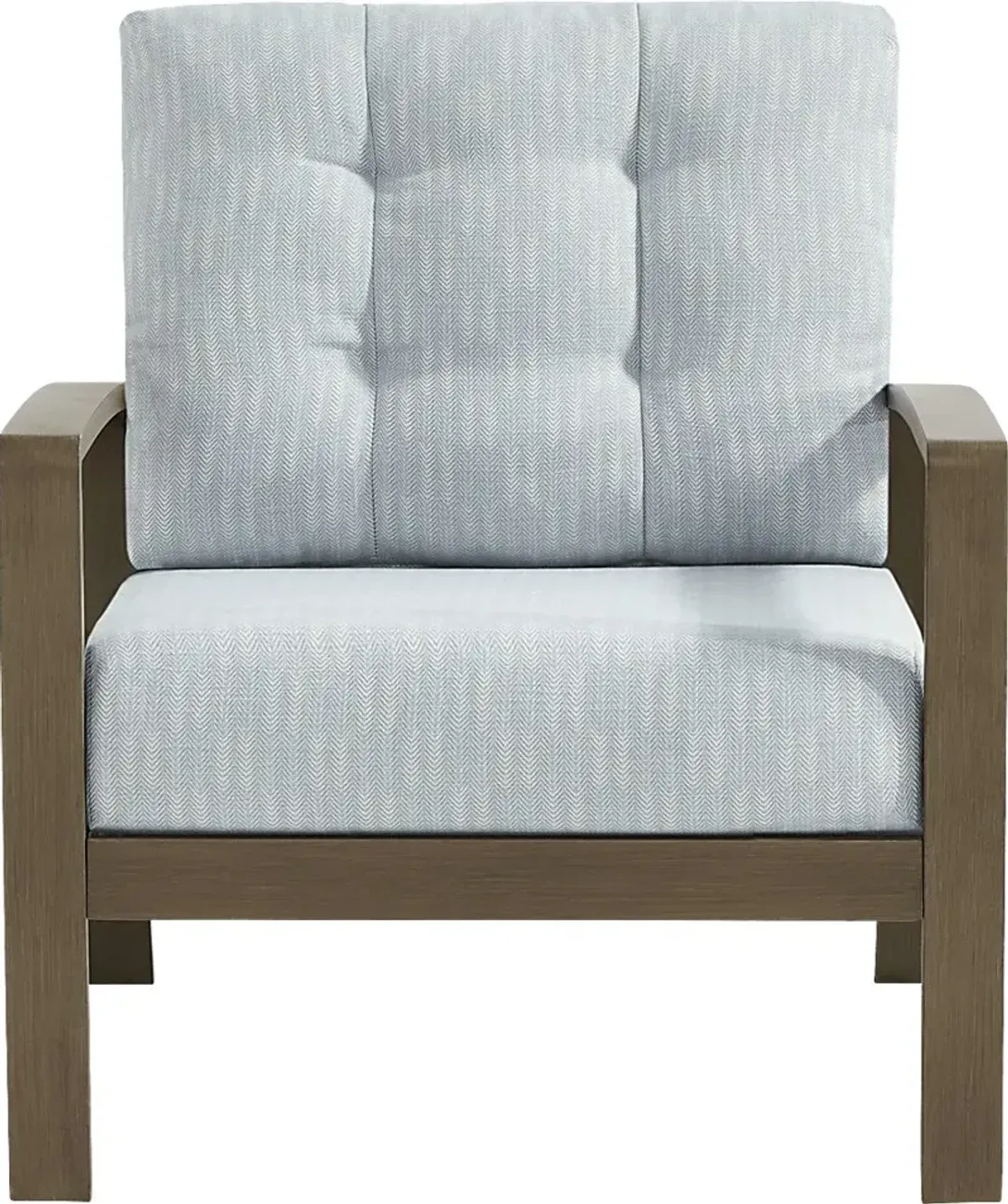 Torio Brown Outdoor Club Chair with Lake Cushions