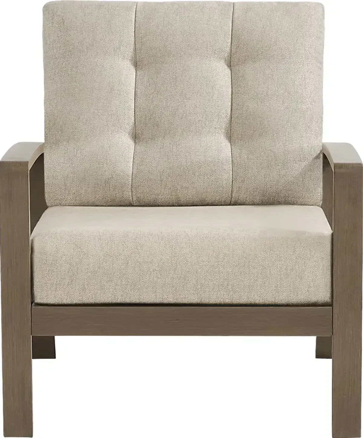 Torio Brown Outdoor Club Chair with Malt Cushions