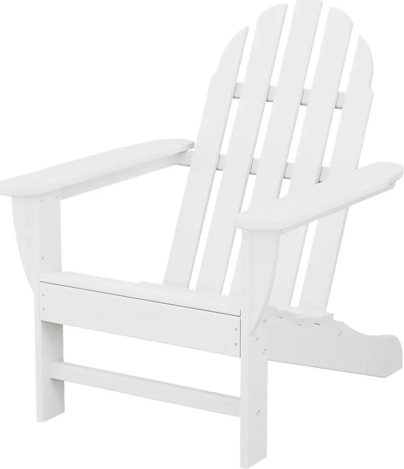 POLYWOOD Classic White Outdoor Adirondack Chair