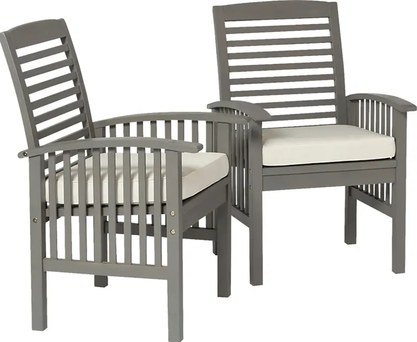 Dunsmere Gray Outdoor Accent Chair, Set of 2