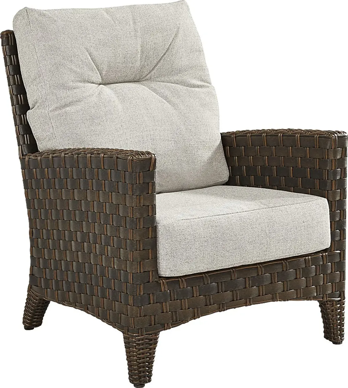 Mantra Brown Outdoor Club Chair with Ash Cushions