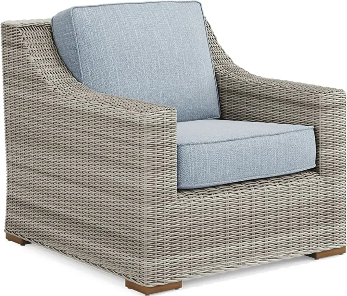 Patmos Gray Outdoor Chair With Steel Cushion