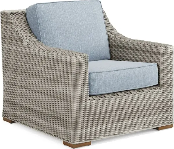 Patmos Gray Outdoor Chair With Steel Cushion