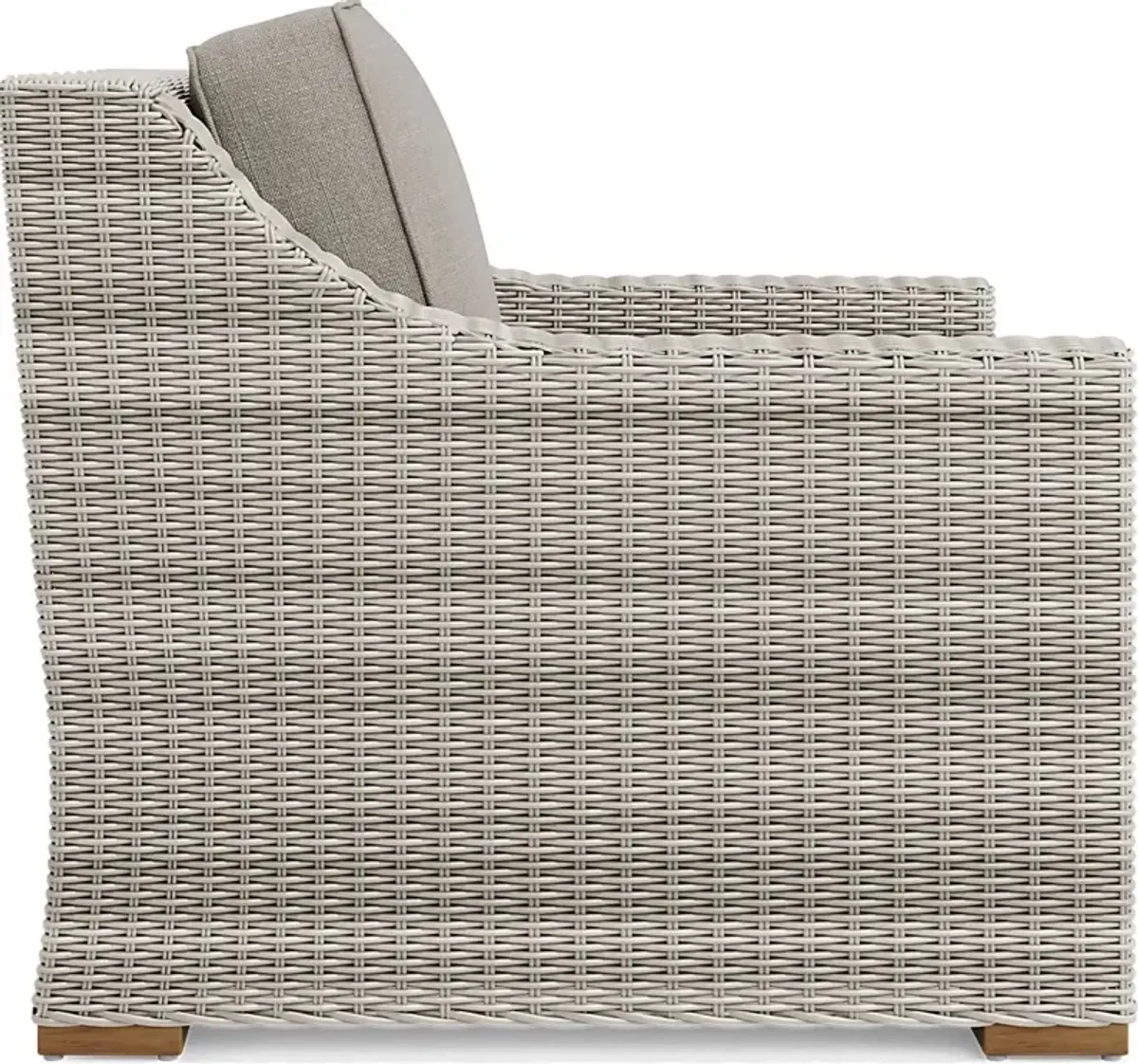 Patmos Gray Outdoor Chair with Mushroom Cushions