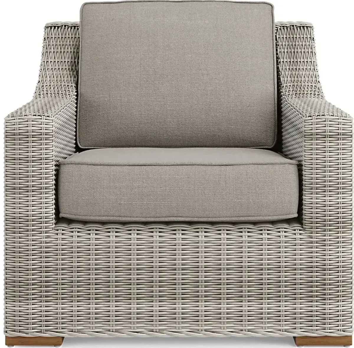 Patmos Gray Outdoor Chair with Mushroom Cushions