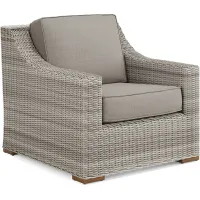 Patmos Gray Outdoor Chair with Mushroom Cushions