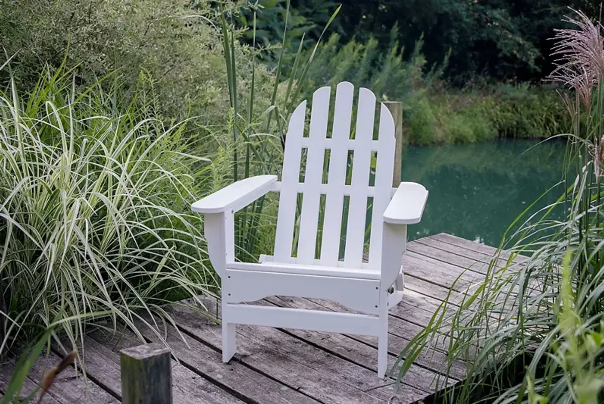 Greenport Traditional White Outdoor Adirondack Chair