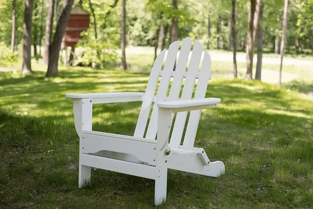 Greenport Traditional White Outdoor Adirondack Chair