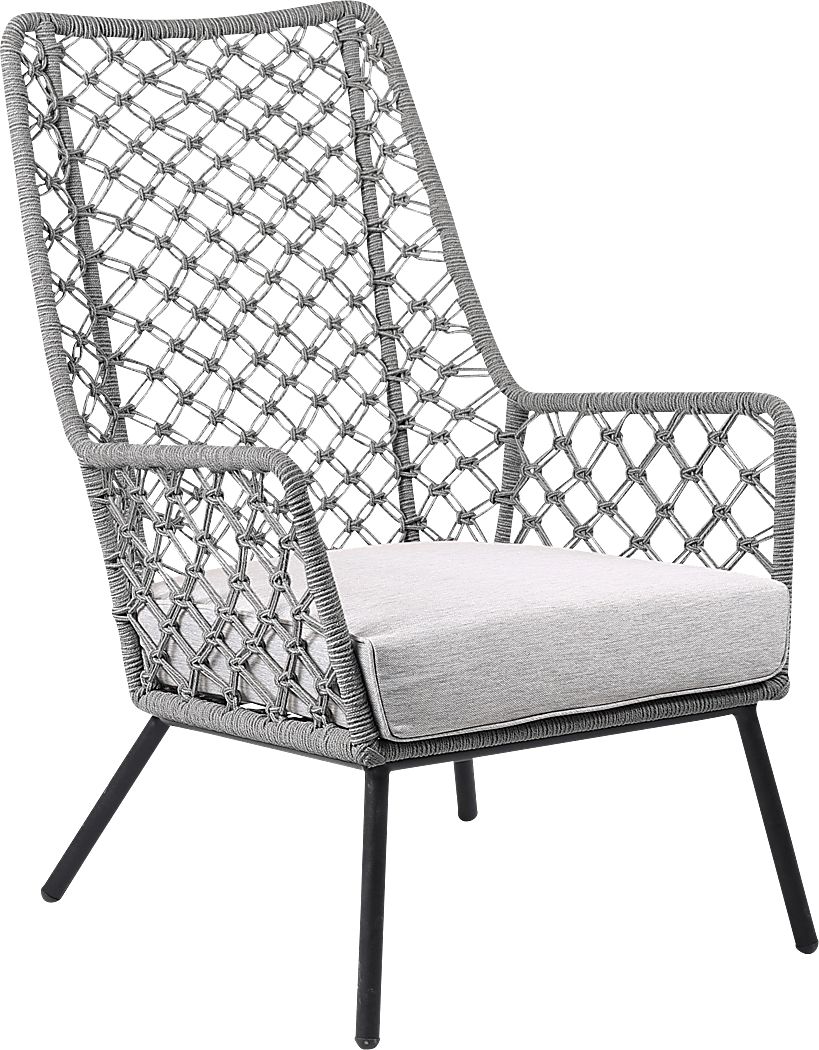 Corann Gray Outdoor Lounge Chair