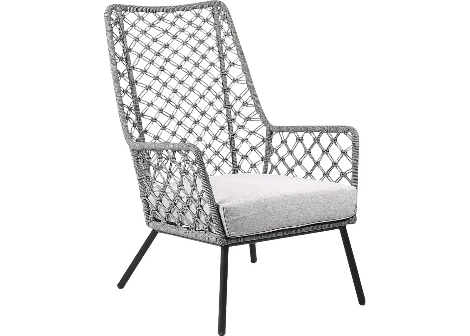 Corann Gray Outdoor Lounge Chair