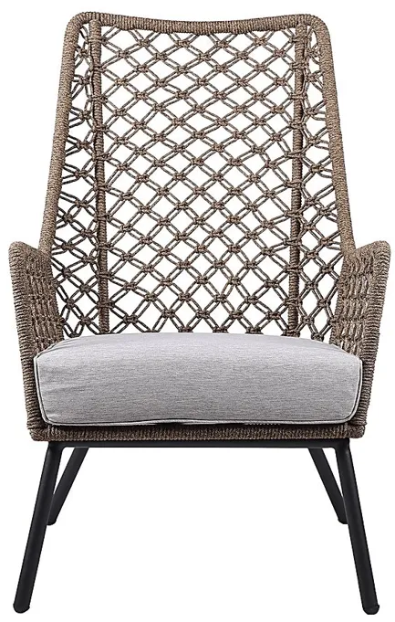 Corann Brown Outdoor Lounge Chair