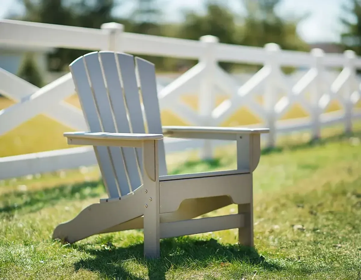 Danverton Traditional Light Gray Outdoor Adirondack Chair