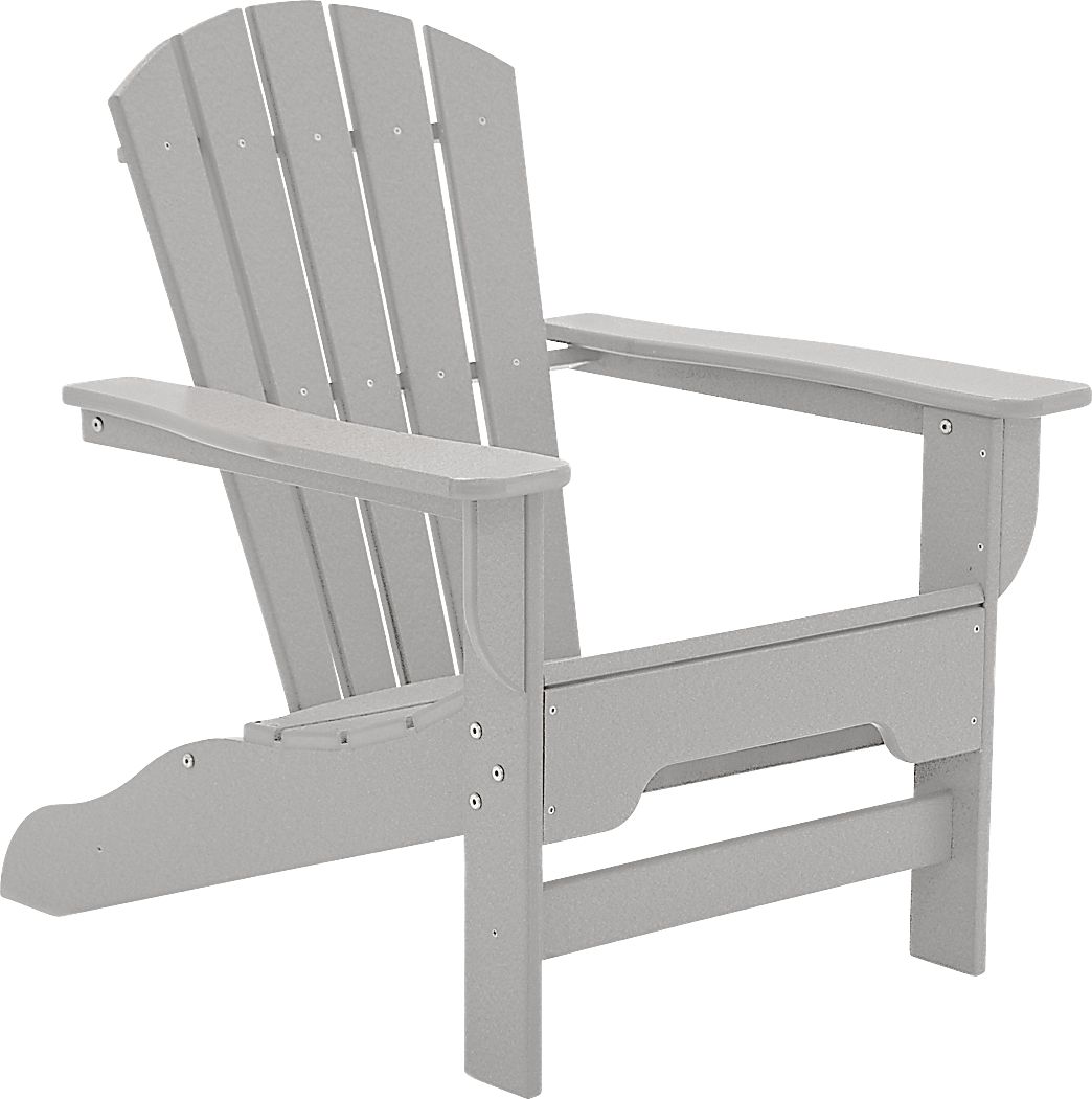 Danverton Traditional Light Gray Outdoor Adirondack Chair