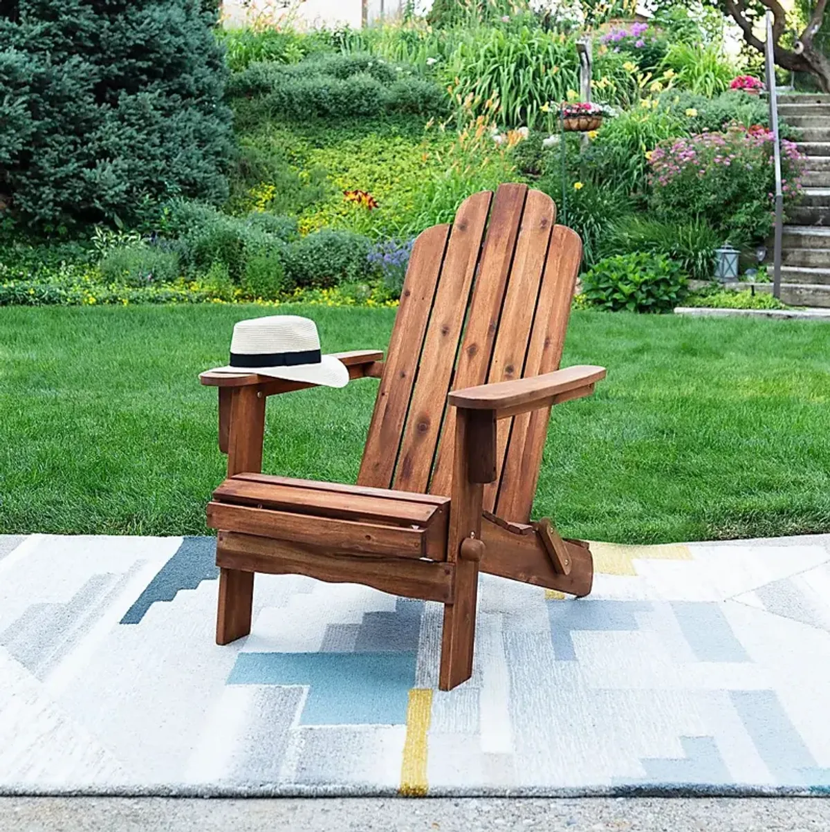 Wonsley Brown Outdoor Adirondack Chair