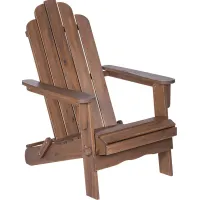 Wonsley Dark Brown Outdoor Adirondack Chair