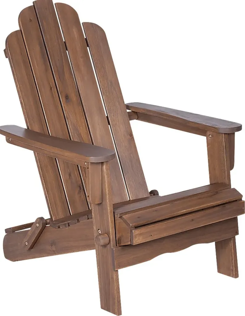Wonsley Dark Brown Outdoor Adirondack Chair
