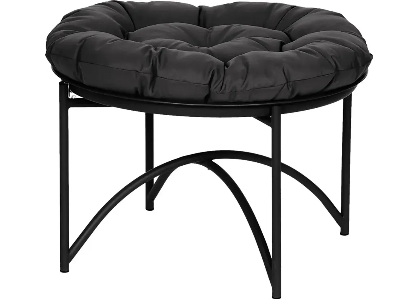 Outdoor Sanrevelle Black Ottoman