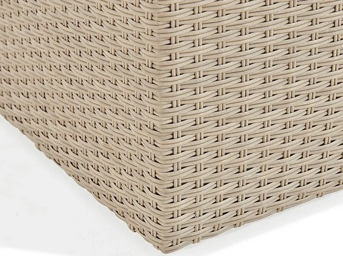 Maravista Beige Outdoor Ottoman