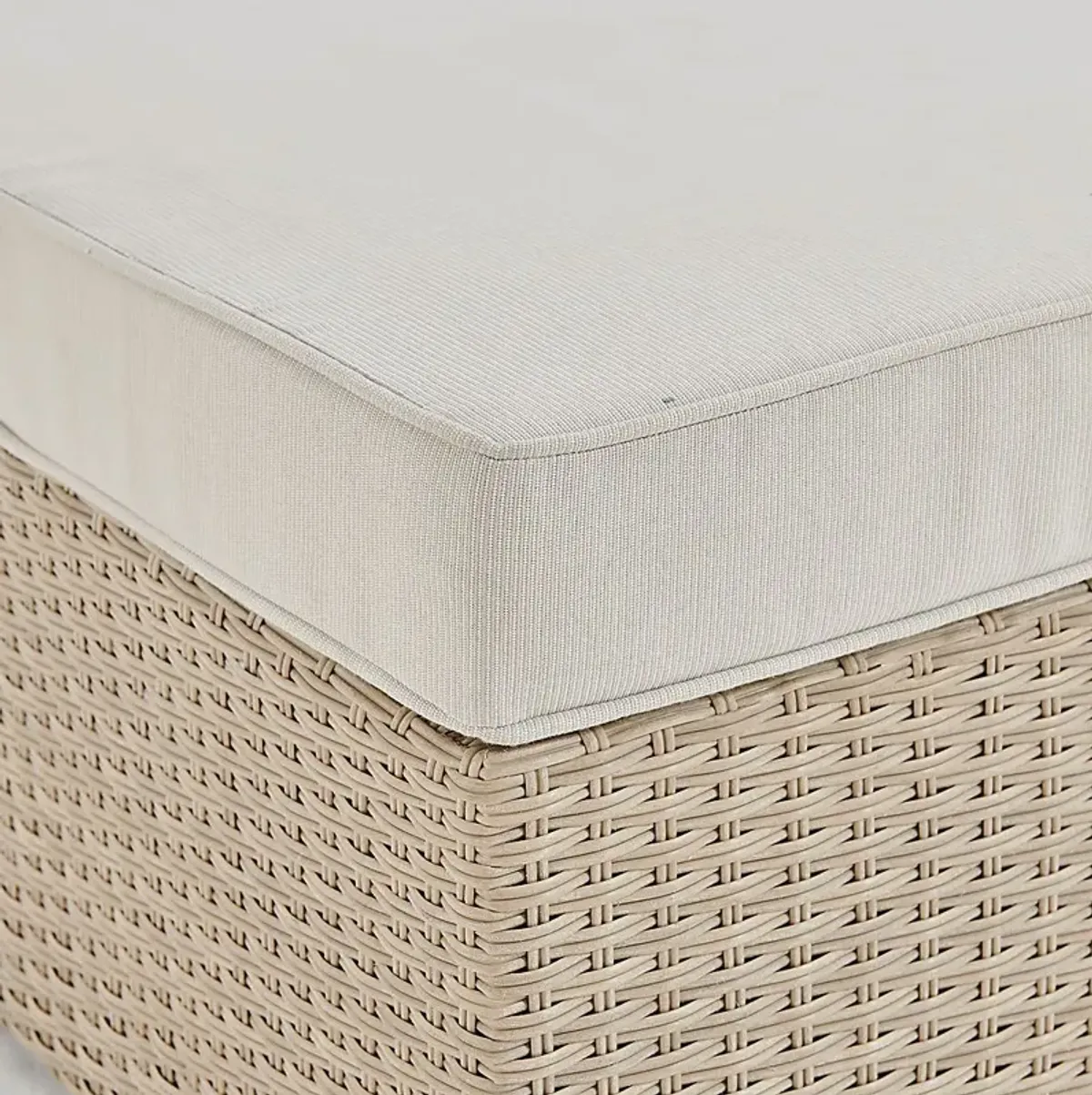 Maravista Beige Outdoor Ottoman