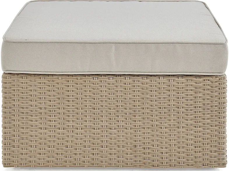 Maravista Beige Outdoor Ottoman