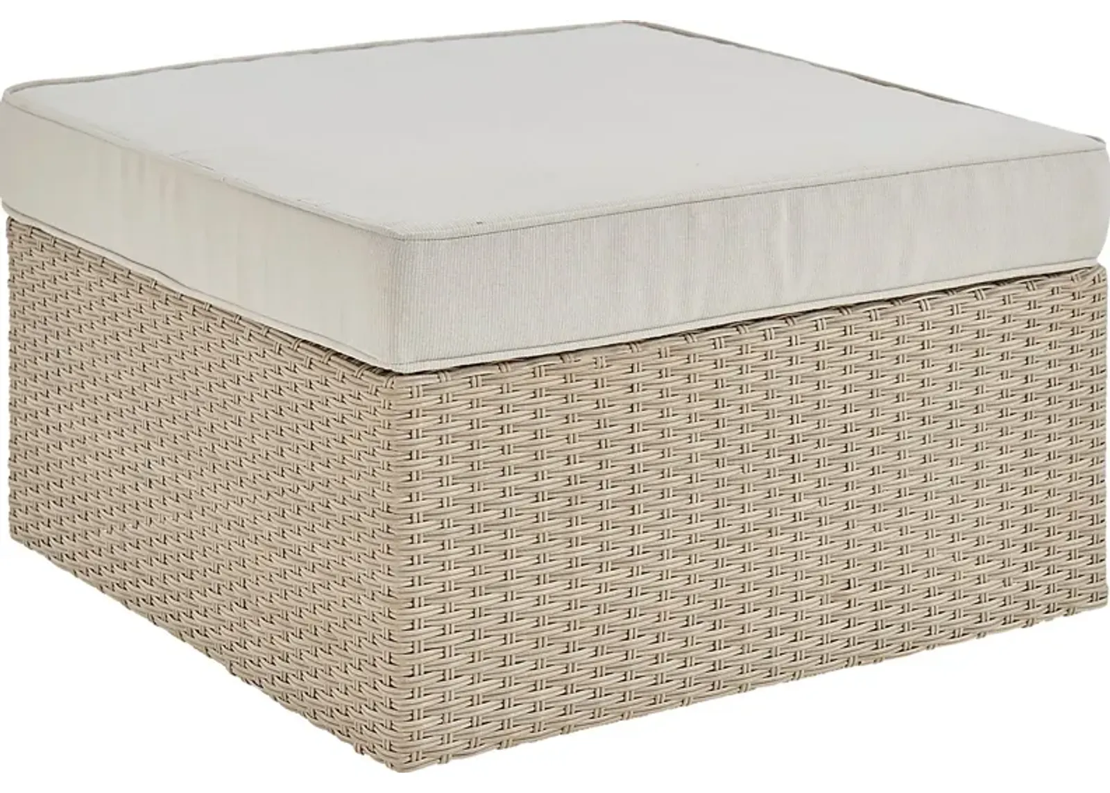 Maravista Beige Outdoor Ottoman