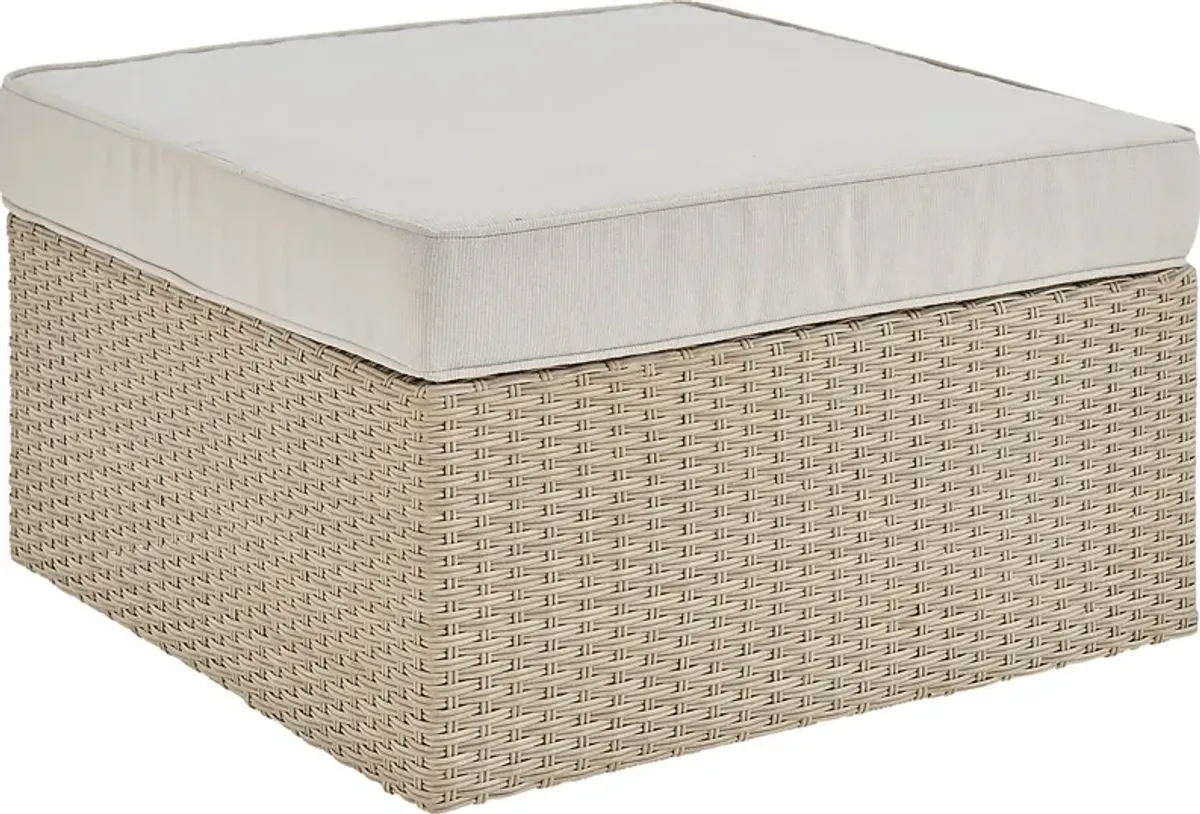 Maravista Beige Outdoor Ottoman