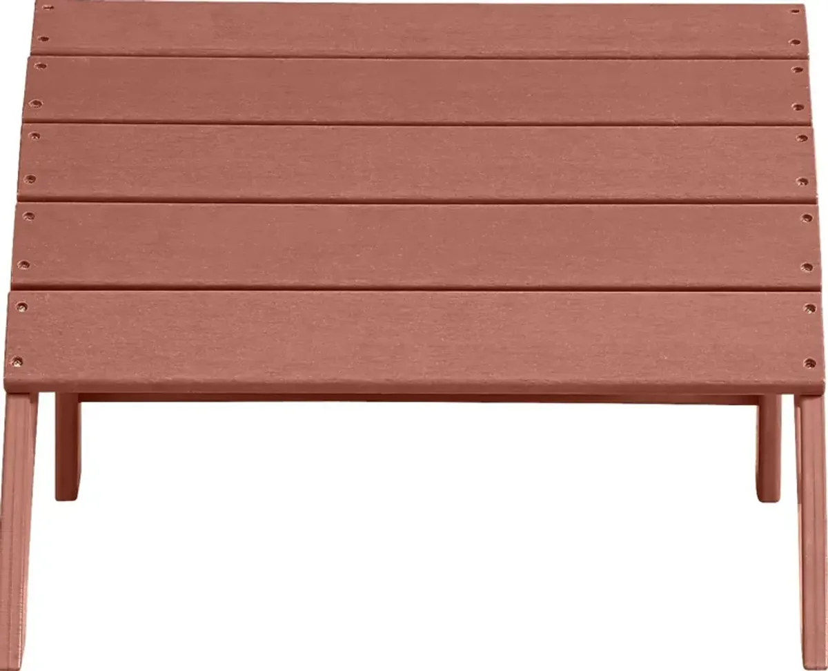 Addy Red Outdoor Footrest