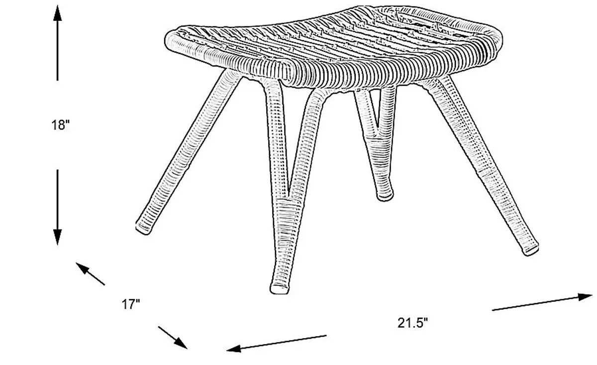 Kain Natural Outdoor Ottoman