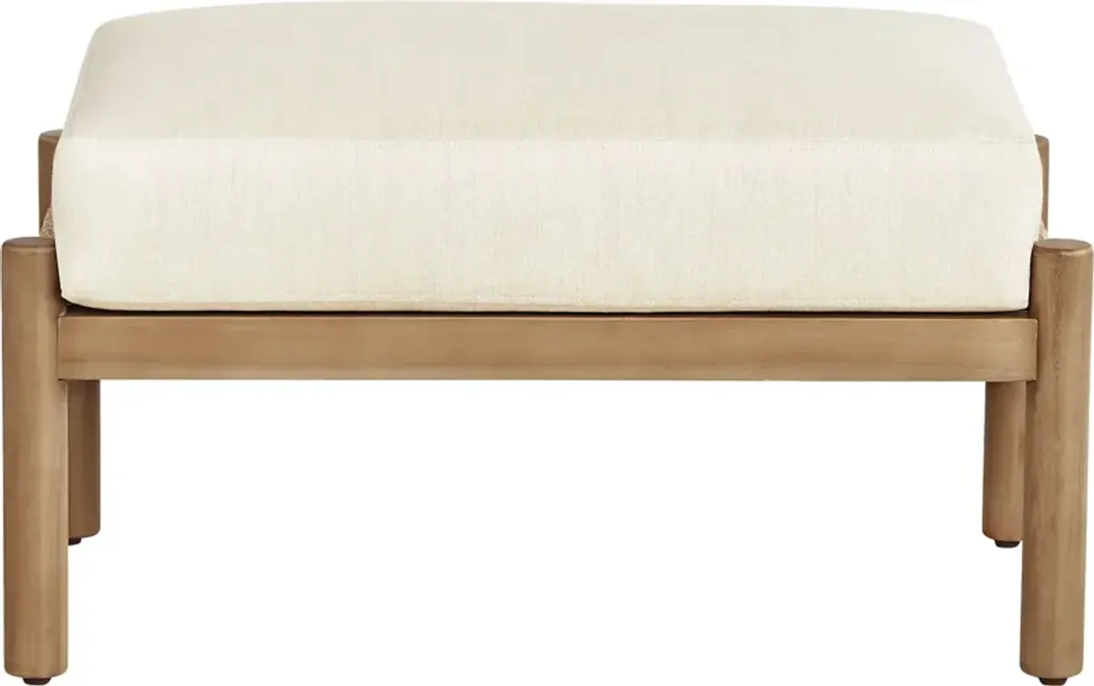 Marche Beige Outdoor Ottoman