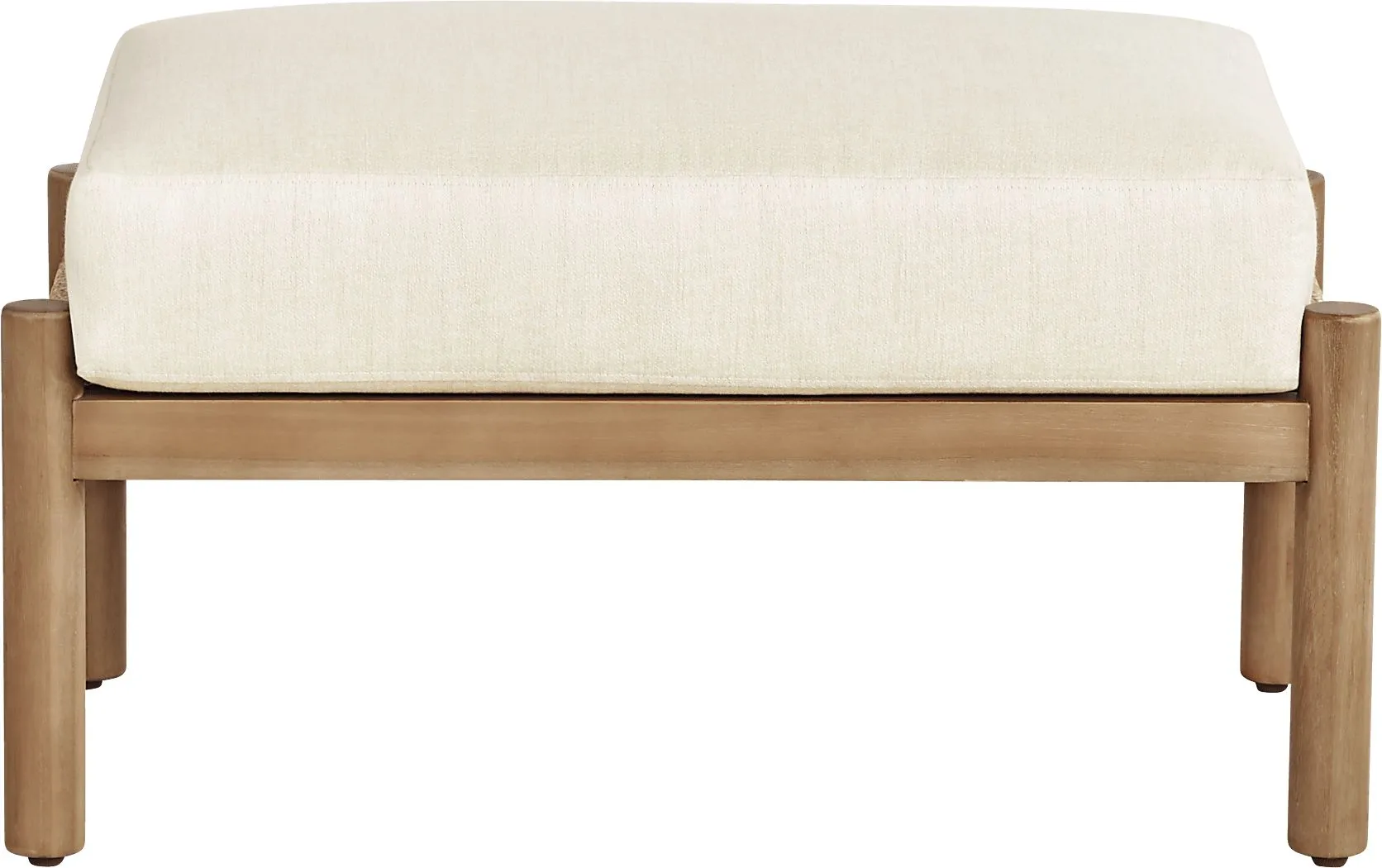 Marche Beige Outdoor Ottoman