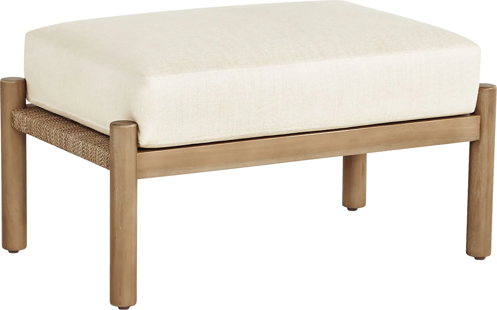 Marche Beige Outdoor Ottoman