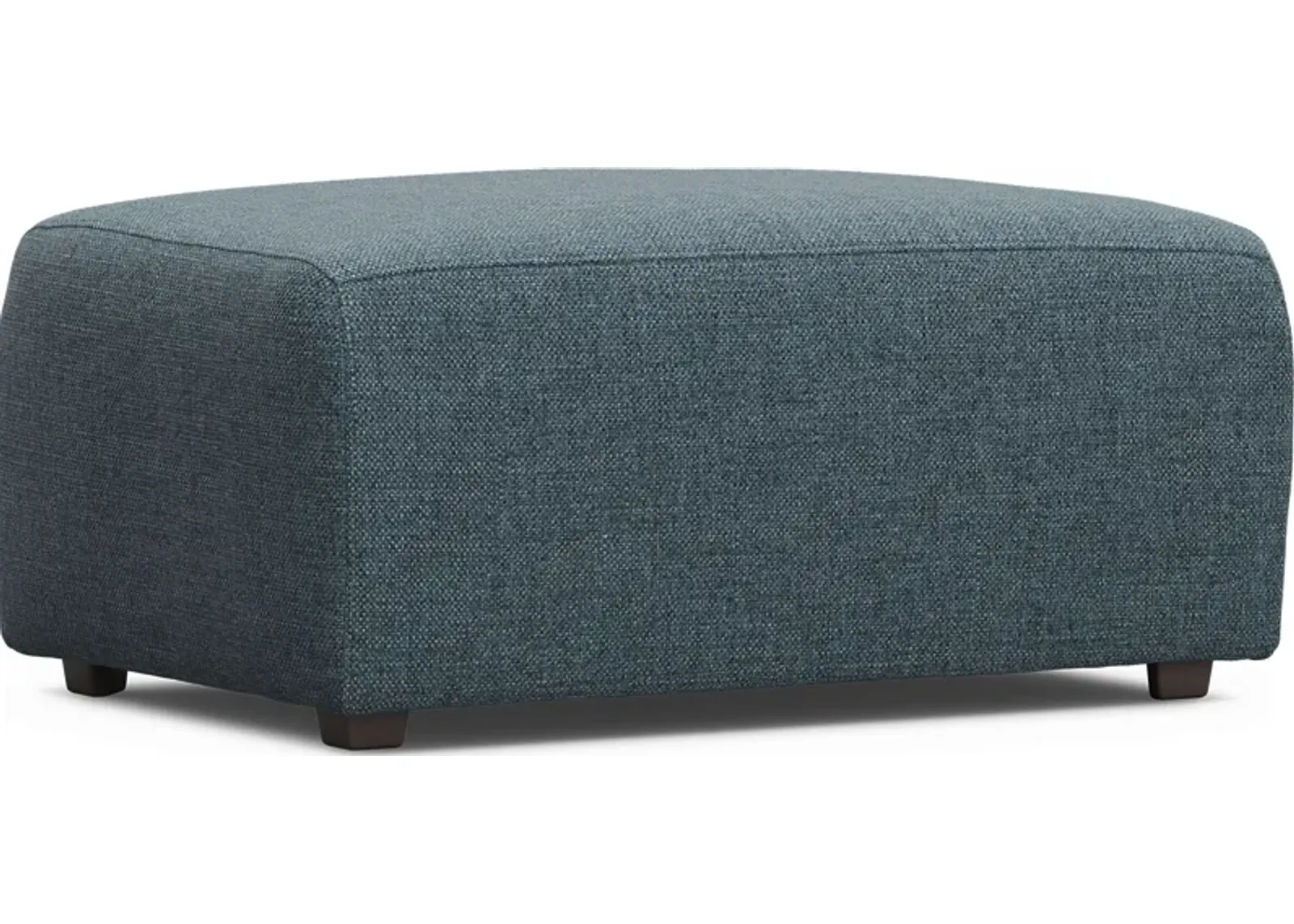 Calay Outdoor Ottoman with Teal Slipcover