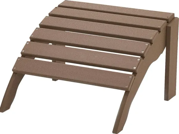 Harpwell Traditional Brown Outdoor Ottoman