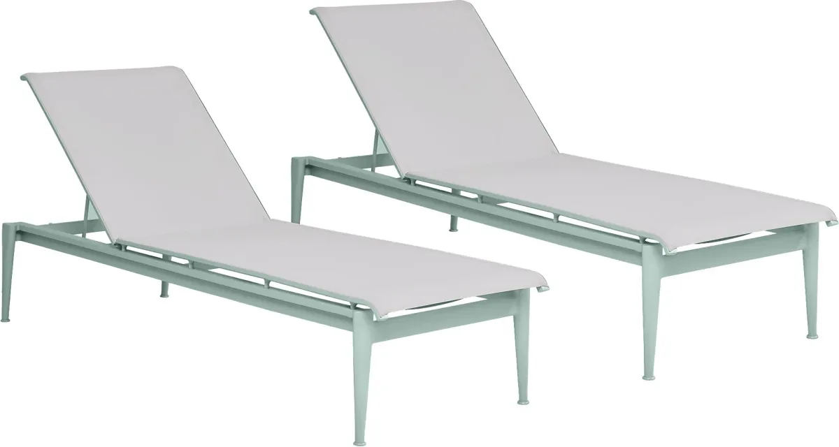 Park Walk Surf Outdoor Chaise, Set of 2
