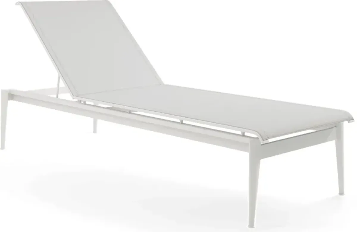 Park Walk White Outdoor Chaise