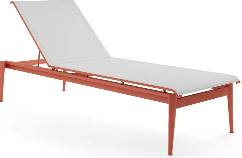 Park Walk Coral Outdoor Chaise