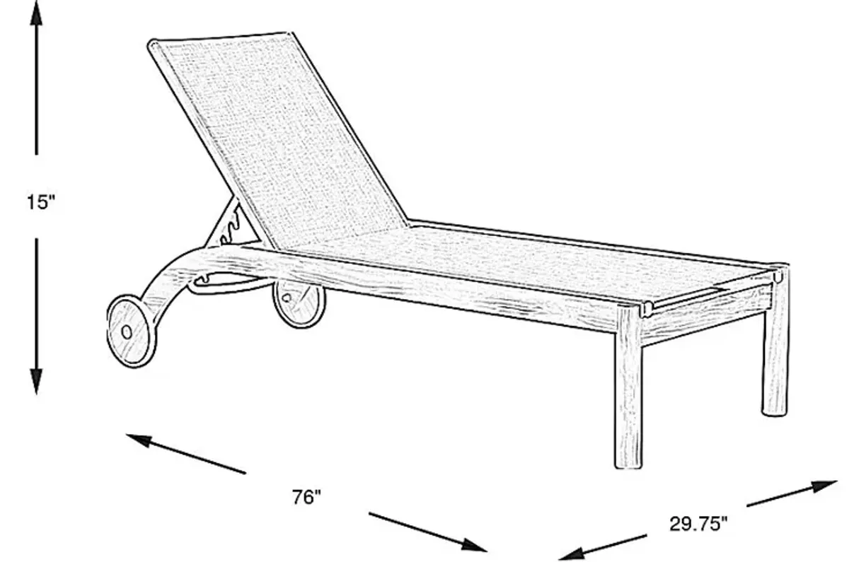 Logen Natural Outdoor Chaise