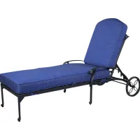 Outdoor Chablis Navy Lounger