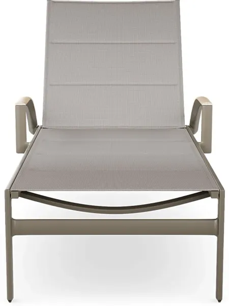 Solana Taupe Outdoor Chaise