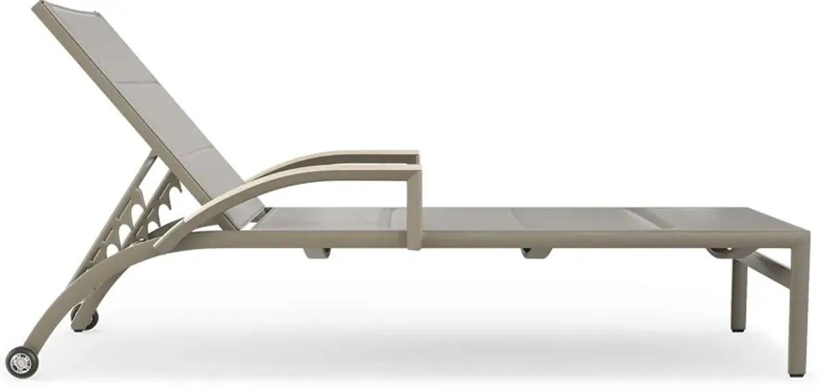 Solana Taupe Outdoor Chaise