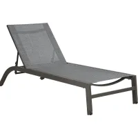Ocean Tide Gray Outdoor Chaise