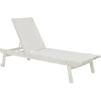 Eastlake White Outdoor Chaise