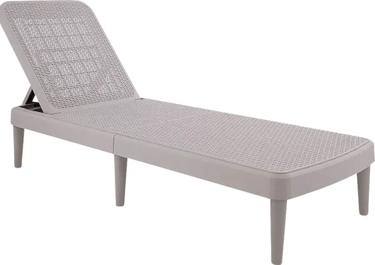 Lagoon Tahiti Gray Outdoor Chaise Lounge