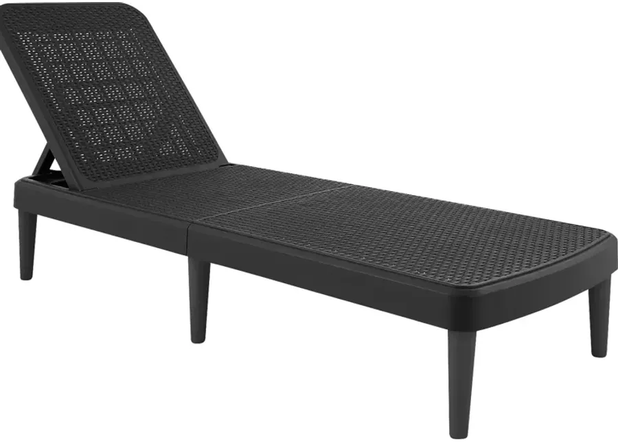 Lagoon Tahiti Black Outdoor Chaise Lounge