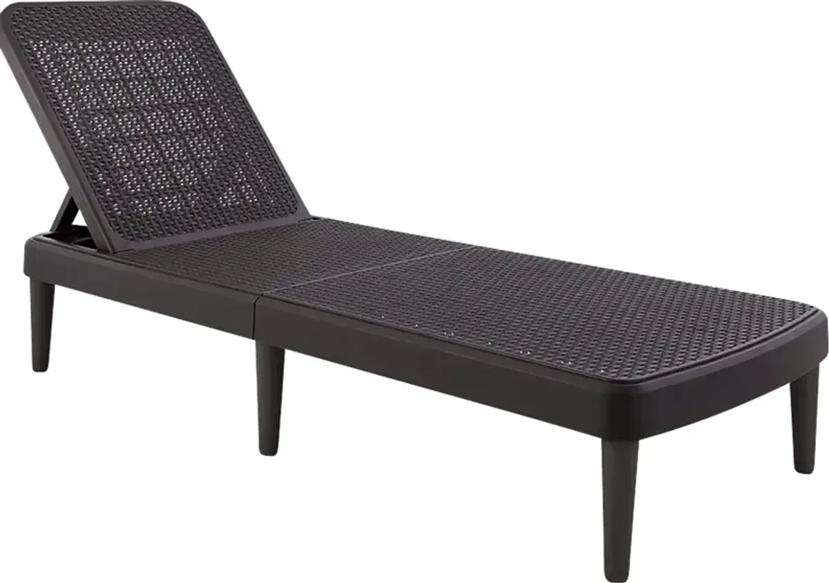 Lagoon Tahiti Brown Outdoor Chaise Lounge