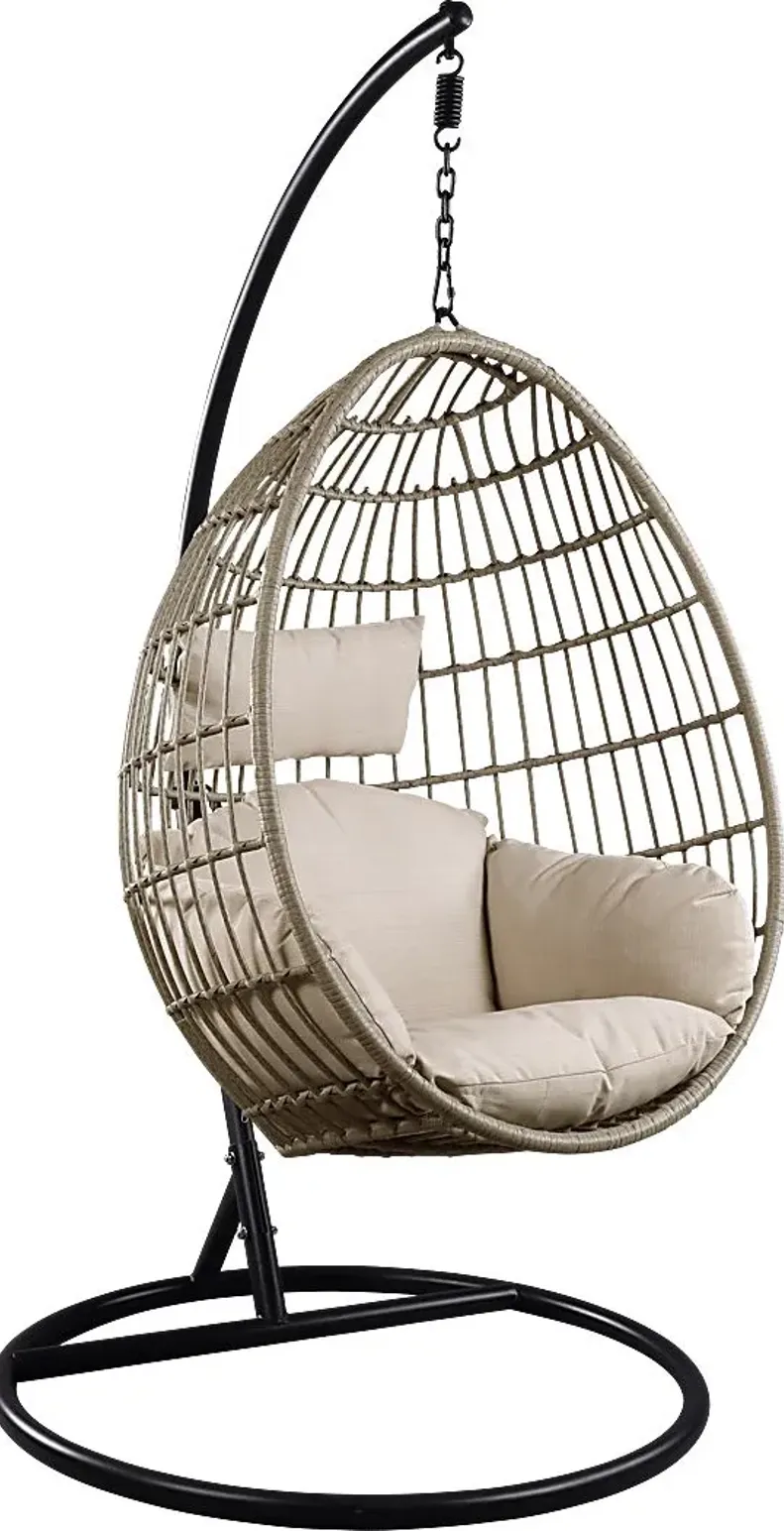 Outdoor Astani Beige Hanging Chair