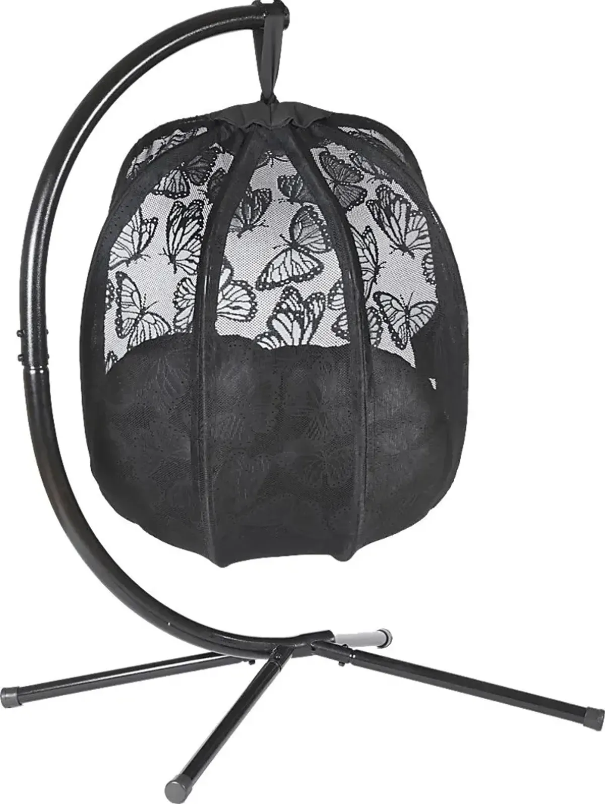 Outdoor Violeto Black Hanging Egg Chair